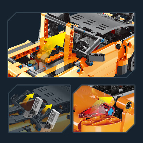 宇星模王积木拼装兼容乐高机械组挑战者号儿童跑车汽车玩具生日礼物8