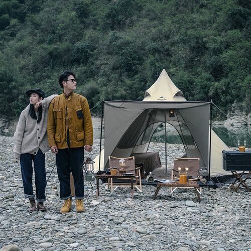 挪客帐篷/垫子 naturehike 挪客户外 六边形金字塔帐篷 雪裙款 nh20zp