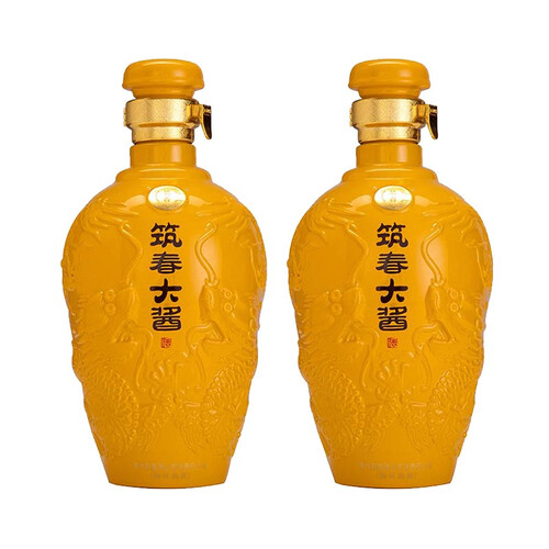 筑春白酒 筑春 大酱 黄龙瓶 53%vol 酱香型白酒 750ml*6瓶 整箱装多少