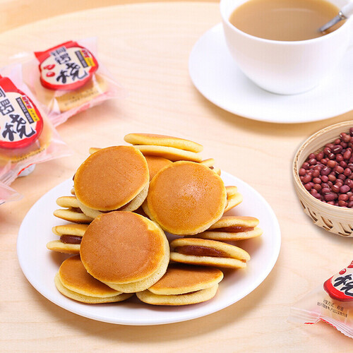 盼盼铜锣烧日式风味特色美食夹心面包糕点饼干休闲零食红豆味2000g