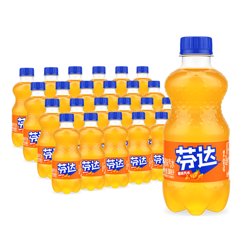 可口可乐(coca-cola)饮料 最后4小时:fanta 芬达 汽水 橙味 300ml*24