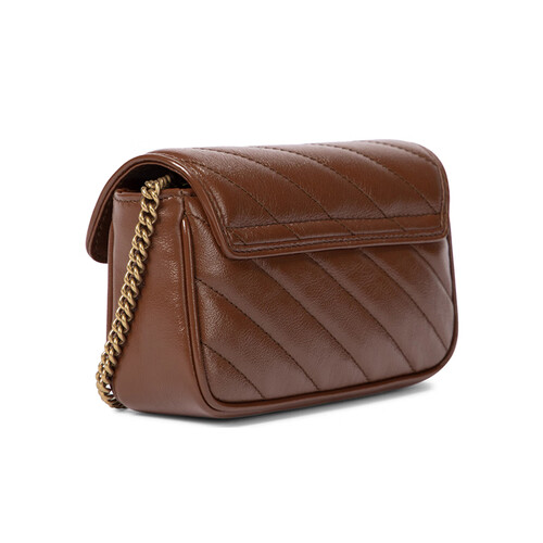 古驰gucci 女包gg marmont迷你单肩链条斜跨包476433 0olft 2535 奢侈