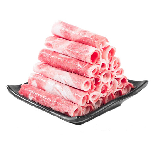 涝河桥 供港宁夏滩羊原切羊肉卷 480g/袋 国产冷冻火锅食材