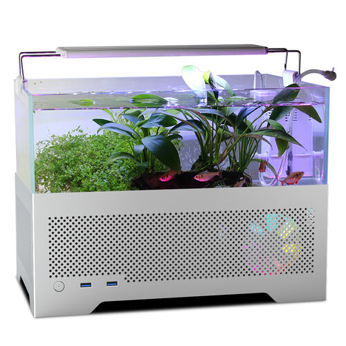 鱼巢机箱 metalfish 鱼巢 y2 m-atx机箱 侧透 含电源 500w多少钱-聚