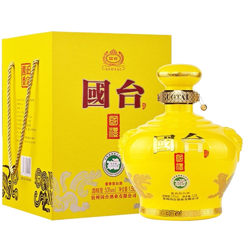 国台贵州国台酒业53度酱香型白酒坛子酒国台好礼国礼酒15l三斤1500ml