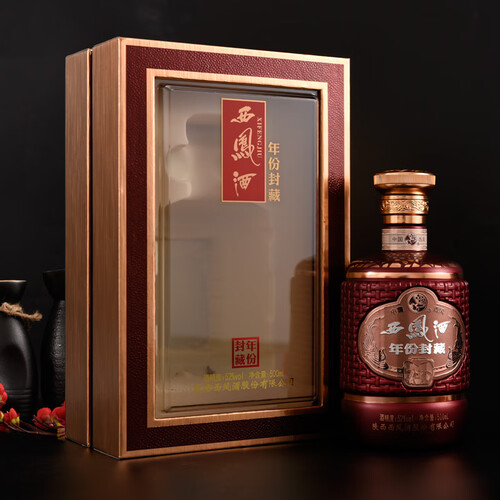 西凤白酒 西凤酒 年份封藏 52%vol 凤香型白酒 500ml 单瓶装多少钱-聚