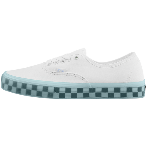 vans范斯官方 authentic蓝白棋盘格果冻底男鞋女鞋帆布鞋 白色/蓝色