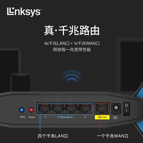 领势linksyse5600ac1200m5g双频无线千兆路由器全屋wifi覆盖秒匹配