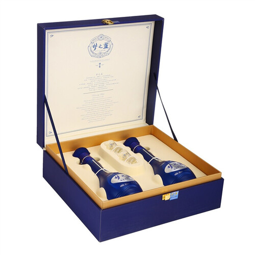 洋河白酒 yanghe 洋河 蓝色经典 梦之蓝m6礼盒装 52度 500ml*2瓶 礼盒