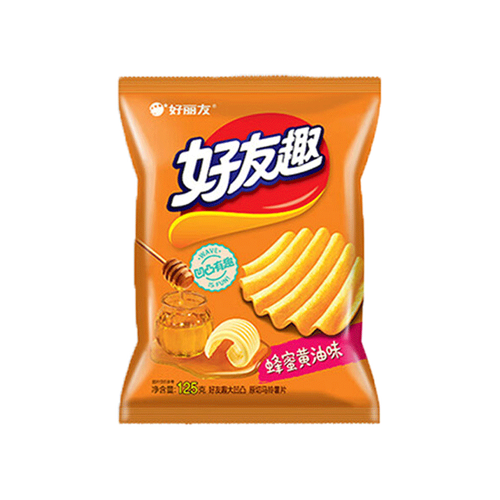 好丽友(orion)休闲零食 薯片 好友趣大凹凸蜂蜜黄油味125g/袋 10.