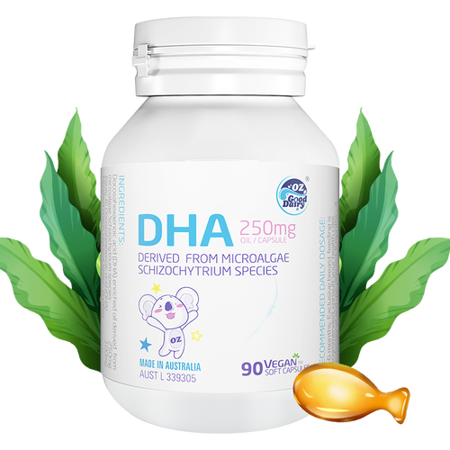 澳乐乳dha婴幼儿儿童宝宝dha海藻油软胶囊澳洲原装进口612个月以上100