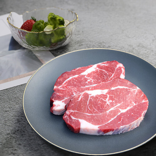 农夫好牛 阿根廷安格斯谷饲厚切西冷眼肉上脑牛排套