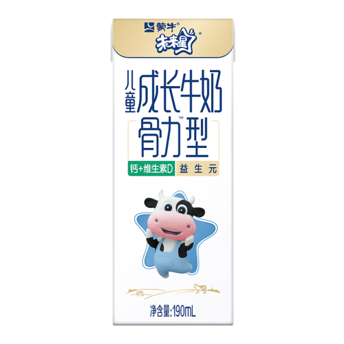 蒙牛牛奶乳品 mengniu 蒙牛 未来星儿童成长牛奶骨力型苗条装190mlx15