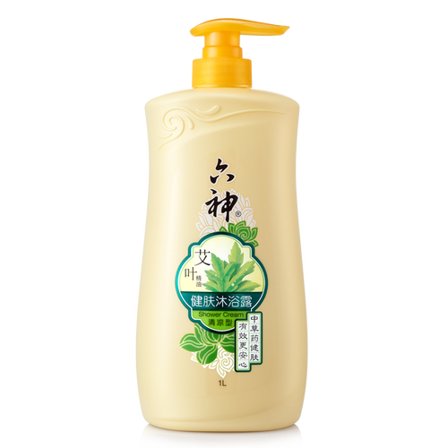 六神艾叶清凉沐浴露1000ml清凉祛味泡沫丰富不粘腻止痒