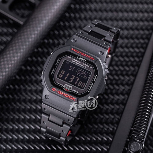 卡西欧casio男表gshock太阳能电波蓝牙小方块运动手表gwb5600hr1