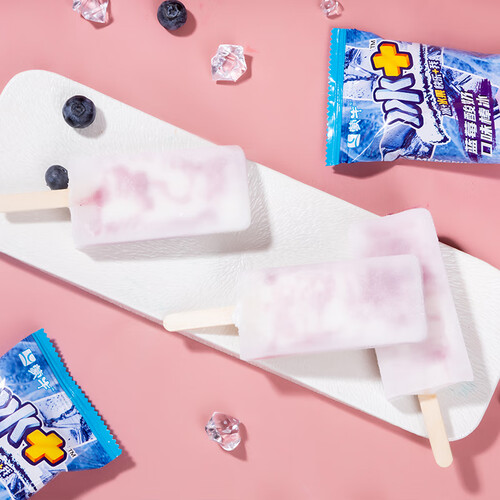 蒙牛(mengniu)冰淇淋 mengniu 蒙牛 冰 蓝莓酸奶口味冰棒70g*6支