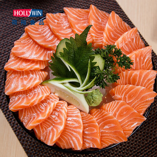 荷裕食品智利冷冻三文鱼刺身切片大西洋鲑100g含Ω3生鲜海鲜水产轻食