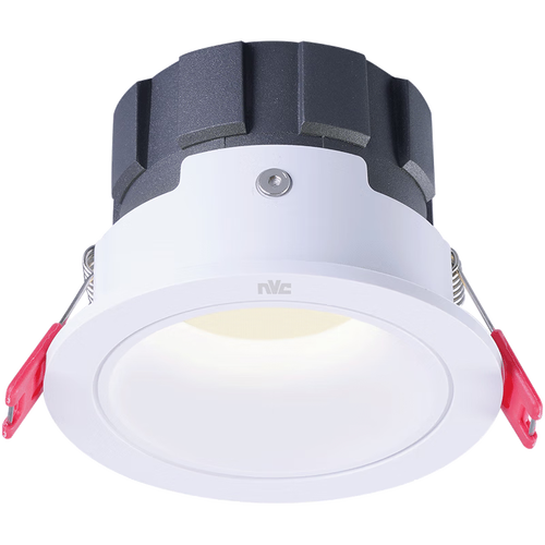 雷士nvcled射灯客厅天花筒灯嵌入式铝材白色5瓦暖白开孔7580mm春华