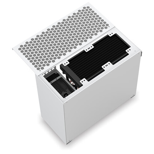 鱼巢metalfishs7机箱白色台式机迷你侧透小机箱matx主板240水冷长显卡