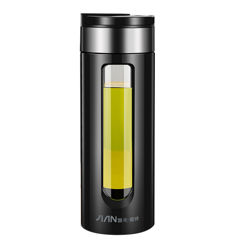 富光玻璃杯双层防摔水杯男女茶水分离泡茶杯子便携家用车载塑玻璃杯子