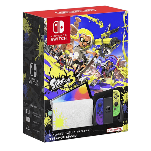 任天堂nintendoswitchns掌上游戏机oled主机日版喷射战士3限定机续航