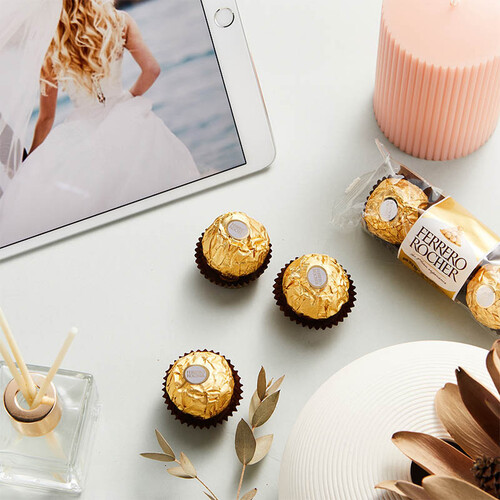 rocher)巧克力 ferrero rocher 费列罗 金莎巧克力 24粒多少钱-聚超值