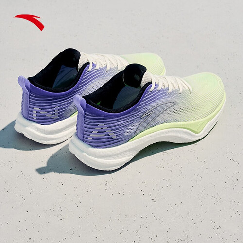 安踏氢跑4丨谷爱凌同款氢科技专业跑步鞋男轻便运动鞋象牙白精灵黄