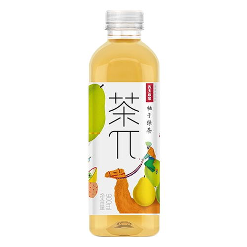农夫山泉农夫山泉茶π茶派茶饮料蜜桃乌龙茶500ml柚子绿茶500ml15瓶