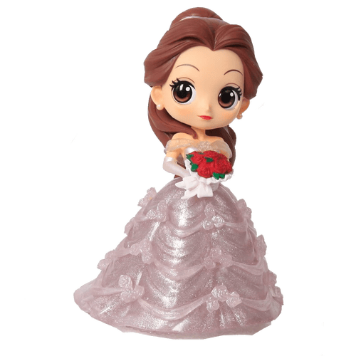 bandai电影周边 bandai 万代 q-posket 迪士尼公主 婚纱闪亮贝尔 手办