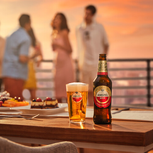 喜力旗下红爵啤酒amstel460ml12瓶整箱装欧洲品牌