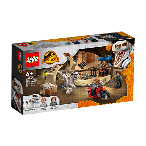 乐高lego积木侏罗纪世界76945野蛮盗龙摩托车大追捕6岁玩具生日礼物