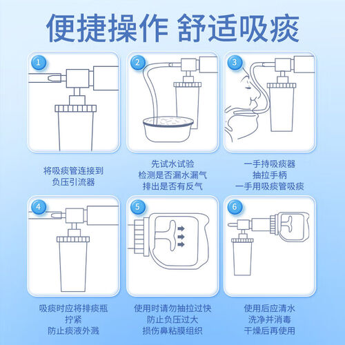 手动吸痰器儿童婴儿儿童套餐手动吸痰器 10根吸痰管14号多少钱-聚超值