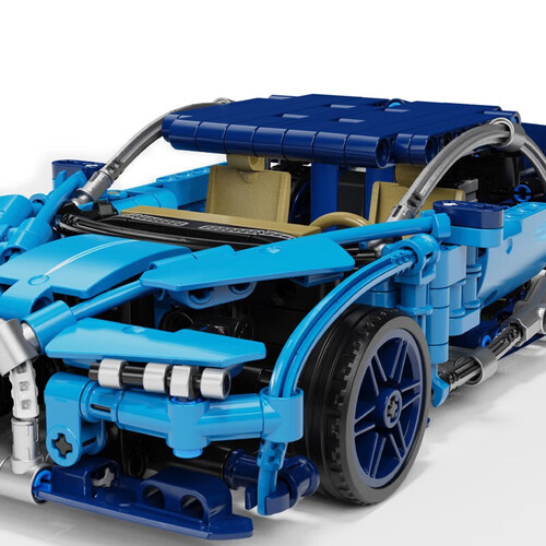 森宝积木积械狂飙儿童拼装玩具积木1:18跑车男女孩赛车模型生日礼物