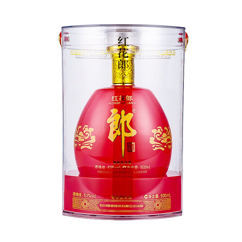 郎酒白酒 langjiu 郎酒 红花郎红钻 53%vol 酱香型白酒 500ml 单瓶装