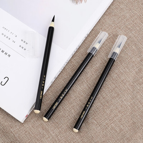 得力(deli)小楷新式毛笔软头毛笔练字笔无需蘸墨便携式书法绘画勾线