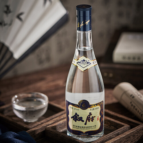 叙府白酒 xufu 叙府 大曲 蓝金 浓香型白酒 52度 500ml*6瓶 整箱装 纯