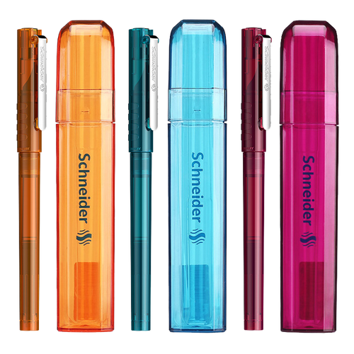 施耐德(schneider)笔类 schneider 施耐德 钢笔 bk406 琥珀棕 ef尖 单