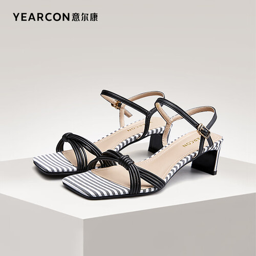 意尔康女士凉鞋 yearcon 意尔康 女士高跟凉鞋 5113cl46904wa多少钱