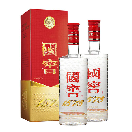 泸州老窖 国窖1573 浓香型白酒 52度375ml*6瓶整箱装 年货送礼礼物