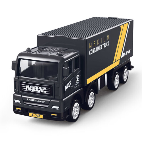 启智熊儿童仿真运输车玩具货柜车快递车木材动物围栏工程车模型男孩