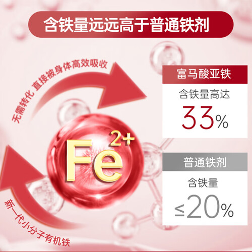 Yusiba御仕葆补铁软糖20mg60粒缺铁性贫血产后补铁甘氨酸鳌合铁孕妇补铁 甘氨酸鳌合铁软糖60粒*1瓶 96元-聚超值
