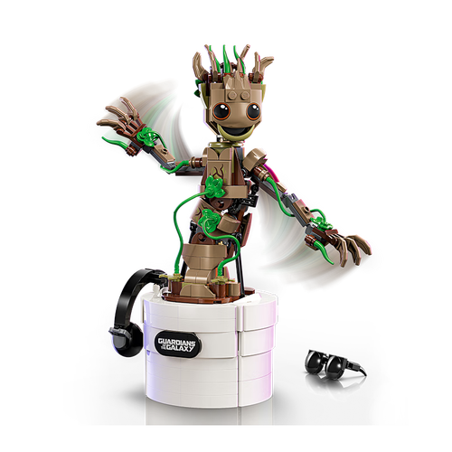 积木 lego 乐高 积木超级英雄76297 翩起舞的格鲁特男孩