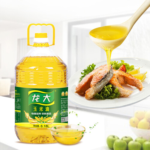 龙大 食用油 非转基因玉米胚芽油 玉米油6.18l 99.9元-聚超值