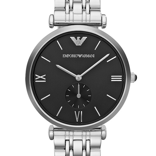阿玛尼emporioarmani手表钢质表带休闲商务石英防水男士腕表潮店社ar