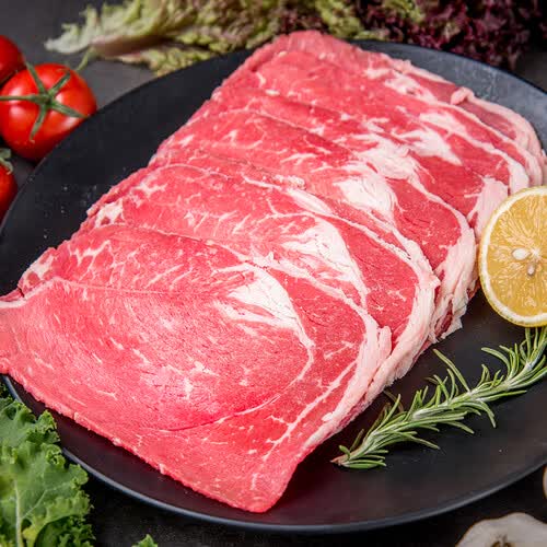 thomas farms 澳洲谷饲原切安格斯牛肉片 300g/袋 冷冻生鲜牛肉烧烤