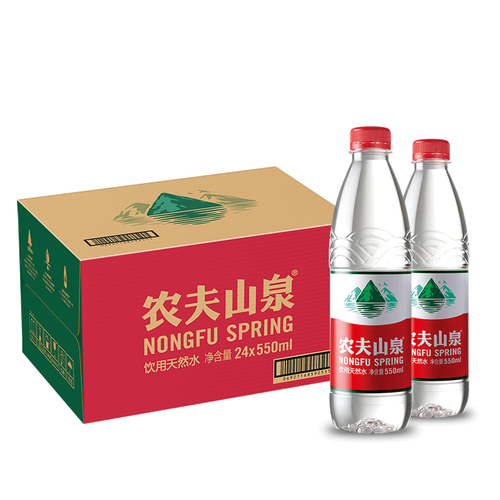 nongfu spring 农夫山泉 饮用水 饮用天然水550ml普通装1*24瓶多少钱