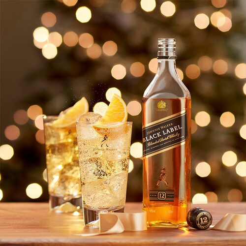 尊尼获加johnniewalker黑方黑牌红牌红方苏格兰调和型威士忌洋酒黑牌