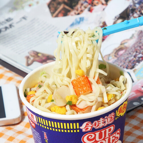 日清 合味道 迷你小杯 方便面整箱 即食早餐 泡面桶面 海鲜速食代餐