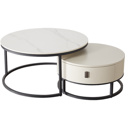 顾家家居京东x顾家岩板茶几家用客厅组合7天发货7097茶几角几