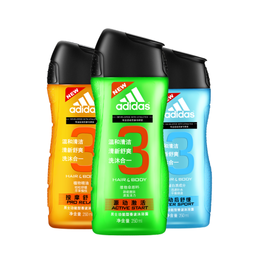 阿迪达斯 (adidas)沐浴露 adidas 阿迪达斯 男士洗沐套装 (按摩舒爽